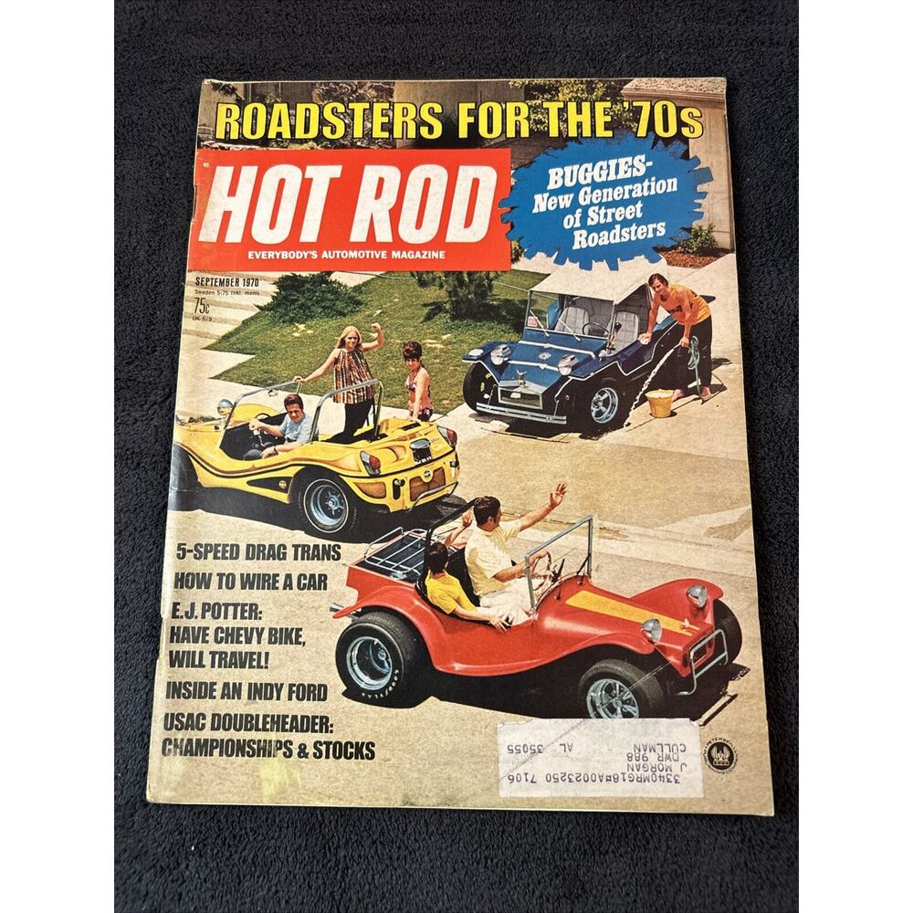 1970 September Hot Rod Magazine 5-speed Drag Trans & How To Wire A Car